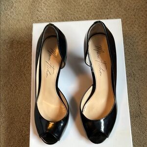 Marc Fisher Black Women's Peep Toe Heels